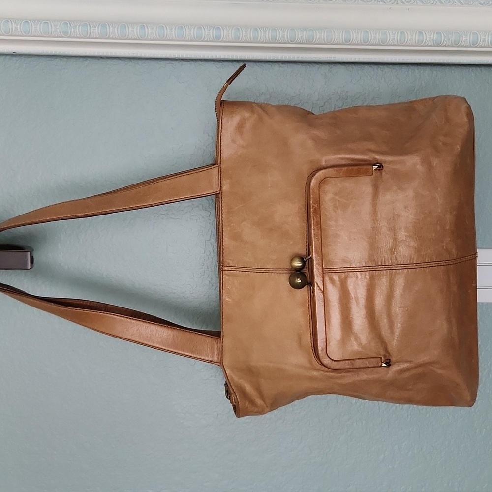 HOBO Tan Leather Shoulder Bag